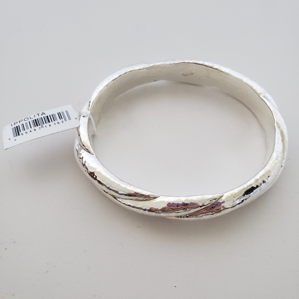 IPPOLITA Sterling Silver Glamazon Twisted Bangle Bracelet 9"